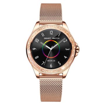 M6003 Rose Gold Women's Smart Watch: Heart Rate, Pedometer, Sleep - 1