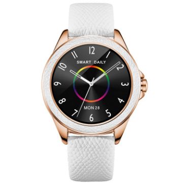 M6009 Silver Smart Watch for Women with Heart Rate & Sleep Monitoring - 1