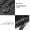 Large-Capacity Zipper Wallet & Keys Holder Bag (Rose Red) - 5