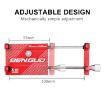 Silver Aluminum Alloy Phone Bracket for Motorcycle Handlebars - 5