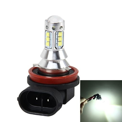 H11 50W Car Fog Light, 16 Lamps, 500 LM, 6000K, DC 12V-24V White - 1