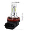 H11 50W Car Fog Light, 16 Lamps, 500 LM, 6000K, DC 12V-24V White - 2