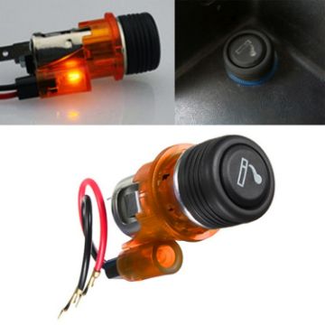 European Standard 12V Car Cigarette Lighter Assembly with Light - 1
