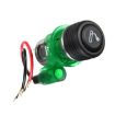 European Standard 12V 10A Car Cigarette Lighter Assembly (Green) - 2