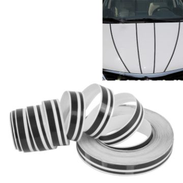 12mm x 9.8m Black Car Self Adhesive Decorative Stripe Tape - 1