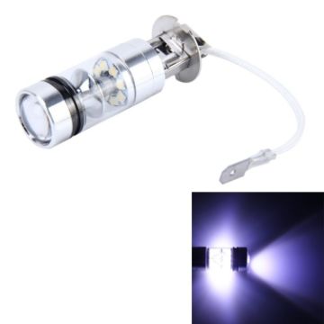 H3 100W Car Fog Lights, 850LM 7000K 20 SMD LEDs, DC 12-24V - 1