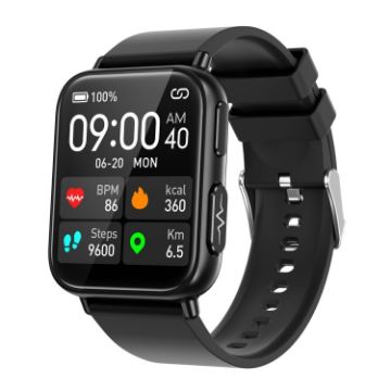 TK10 1.91" IP68 Waterproof Smart Watch with AI Health Features (Black) - 1