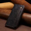 OPPO A5x 4G/5G Black Leather Phone Case - Oil Wax Crazy Horse Texture - 2