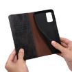 OPPO A5x 4G/5G Black Leather Phone Case - Oil Wax Crazy Horse Texture - 6