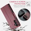 Samsung Galaxy A14 4G/5G CaseMe 023 RFID Leather Case (Wine Red) - 6