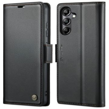 Samsung Galaxy A05s CaseMe 023 Leather Butterfly Case (Black) - 1