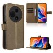TCL 605/60 SE Brown Diamond Texture Leather Phone Case - 1