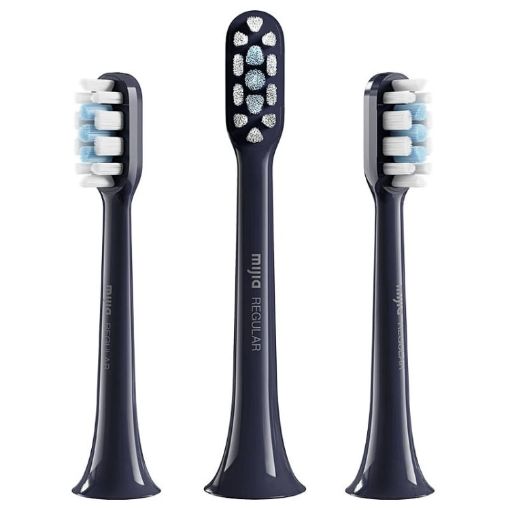 Xiaomi Mijia 3pcs Brush Head for T301/T302 Sonic Toothbrush (Black) - 1