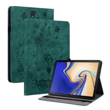 Samsung Galaxy Tab S4 10.5 Butterfly Rose Leather Case Green - 1