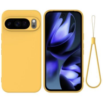 Pixel 10 Pro XL Yellow Silicone Shockproof Case for Google - 1