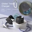 Yesido MC-10 Universal Travel Adapter: 3 USB + Type-C Ports, Black - 3