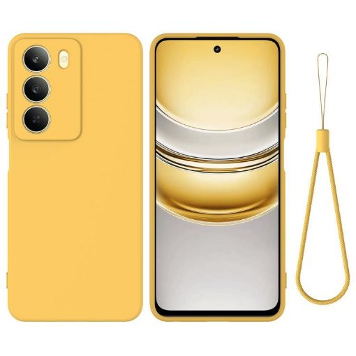 Realme 14x Global Yellow Liquid Silicone Dropproof Phone Case - 1