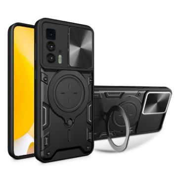Motorola Edge 20 Pro Camshield Magnetic Phone Case (Black) - 1