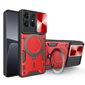 Motorola Edge 50 Pro Red Camshield Magnetic Phone Case - 1