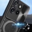 Motorola Edge 50 Neo CD Texture Camshield Magnetic Phone Case (Black) - 4