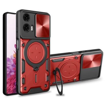 Moto G24 Power Red Camshield Magnetic Holder Case - 1