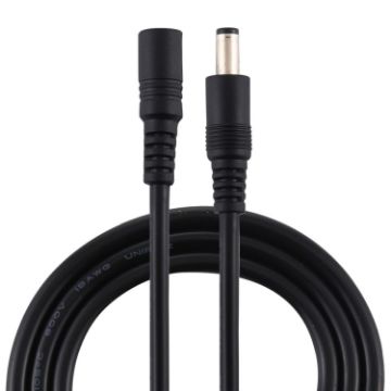 8A 5.5x2.1mm Female-Male DC Power Extension Cable (Black) - 1