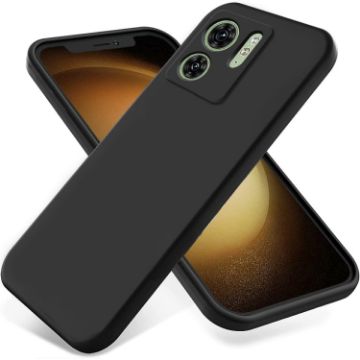 Motorola Edge 2023 Black Silicone Dropproof Full Coverage Case - 1