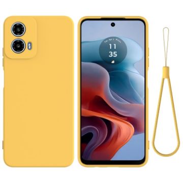 Moto G Power 2024 Yellow Liquid Silicone Dropproof Case - 1