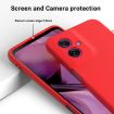 Moto G55 Red Dropproof Full Coverage Silicone Phone Case - 4