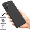 Moto G05/E15 Black Liquid Silicone Dropproof Phone Case - 2