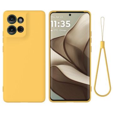 Moto G 2025 Yellow Silicone Dropproof Full Coverage Case - 1