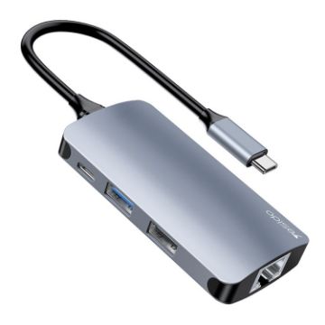 Yesido HB15 6 in 1 USB-C/Type-C Multifunctional Docking Station HUB Adapter - 1