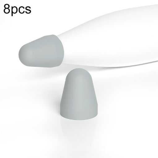 Xiaomi Stylus Pen 2 Grey Silicone Nib Cover Set, 8pcs - 1