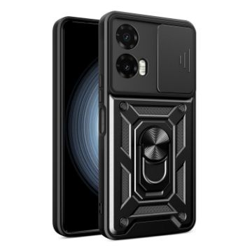 Moto G35 5G Global Case Black: Sliding Camera Cover TPU+PC - 1