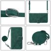 Infinix GT 30 Pro Dark Green 3D Embossed Leather Flip Case - 3