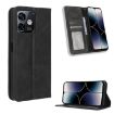 Ulefone Note 16 Pro Retro Black Leather Phone Case with Magnet - 1