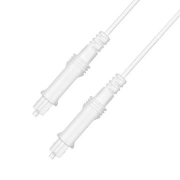 1.5m EMK White Digital Audio Optical Fiber Speaker Cable - 1