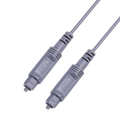 3m EMK OD2.2mm Digital Audio Optical Fiber Cable (Silver Grey) - 1