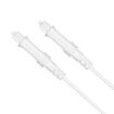 30m EMK Digital Optical Fiber Speaker Cable OD2.2mm (White) - 2