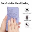 OPPO A5x 4G/5G Sun Flower Embossed Flip Leather Case (Purple) - 4