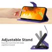 OPPO A5x Sun Flower Embossed Leather Case with Lanyard (Dark Purple) - 6