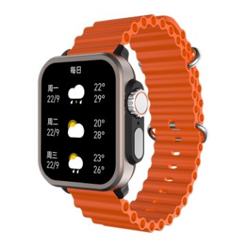 SPOVAN H6 Smart Watch, 1.83" TFT, Bluetooth Call, Blood Oxygen, Orange - 1