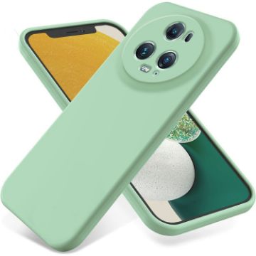 For Honor Magic5 Pro Green Liquid Silicone Dropproof Phone Case - 1