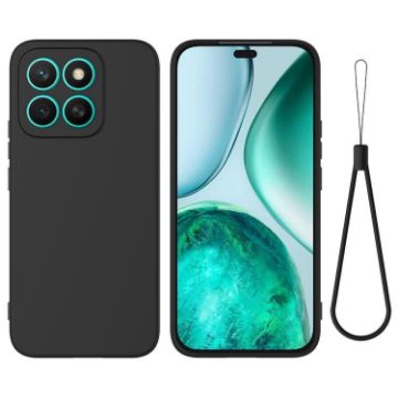 For Honor X8c 4G Black Full Coverage Silicone Phone Case - 1