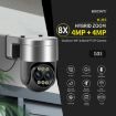 ESCAM G03 2x4MP Dual Lens 8X Zoom WiFi Camera US Plug - 5