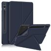 Samsung Galaxy Tab S9+ Dark Blue Multi-Fold Leather Case - 1