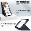 Samsung Galaxy Tab S9+ Dark Blue Multi-Fold Leather Case - 3