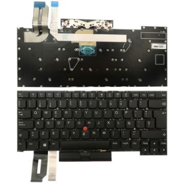ThinkPad T490s/T495s Spanish Backlit Keyboard for Lenovo Laptop - 1