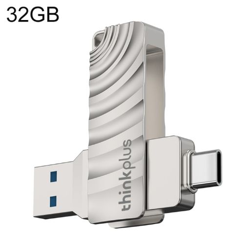 Lenovo Thinkplus MU232 32GB USB 3.2 + USB-C Dual Head Flash Drive - 1