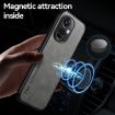 OPPO A78 4G Magnetic Leather Back Case, Light Grey Skin Feel - 6